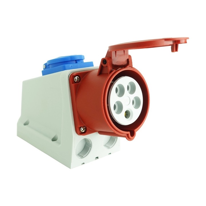 Priza combinata 5 pini TP Electric CEE 16A IP44 Schuko 230V 2670