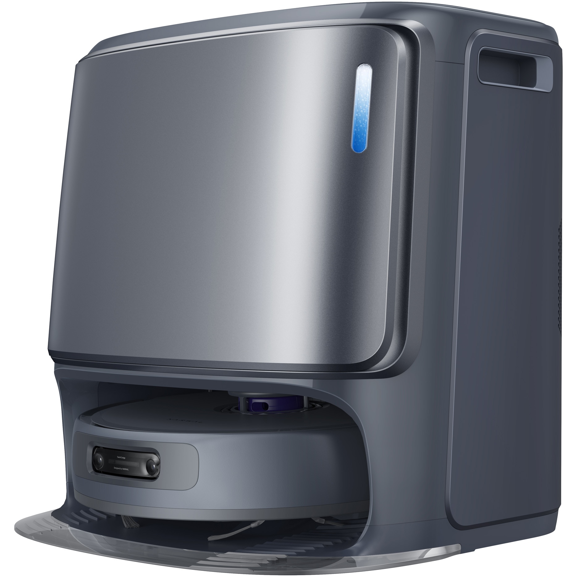 Robot de aspirare Narwal Freo Z Ultra CP-ZD-A00053-00-00, aspirator&mop&statie incarcare all-in-one, 12000Pa, 2 x camere RGB , 2x cipuri AI, 1080P HD, baterie 5200mAh, gri
