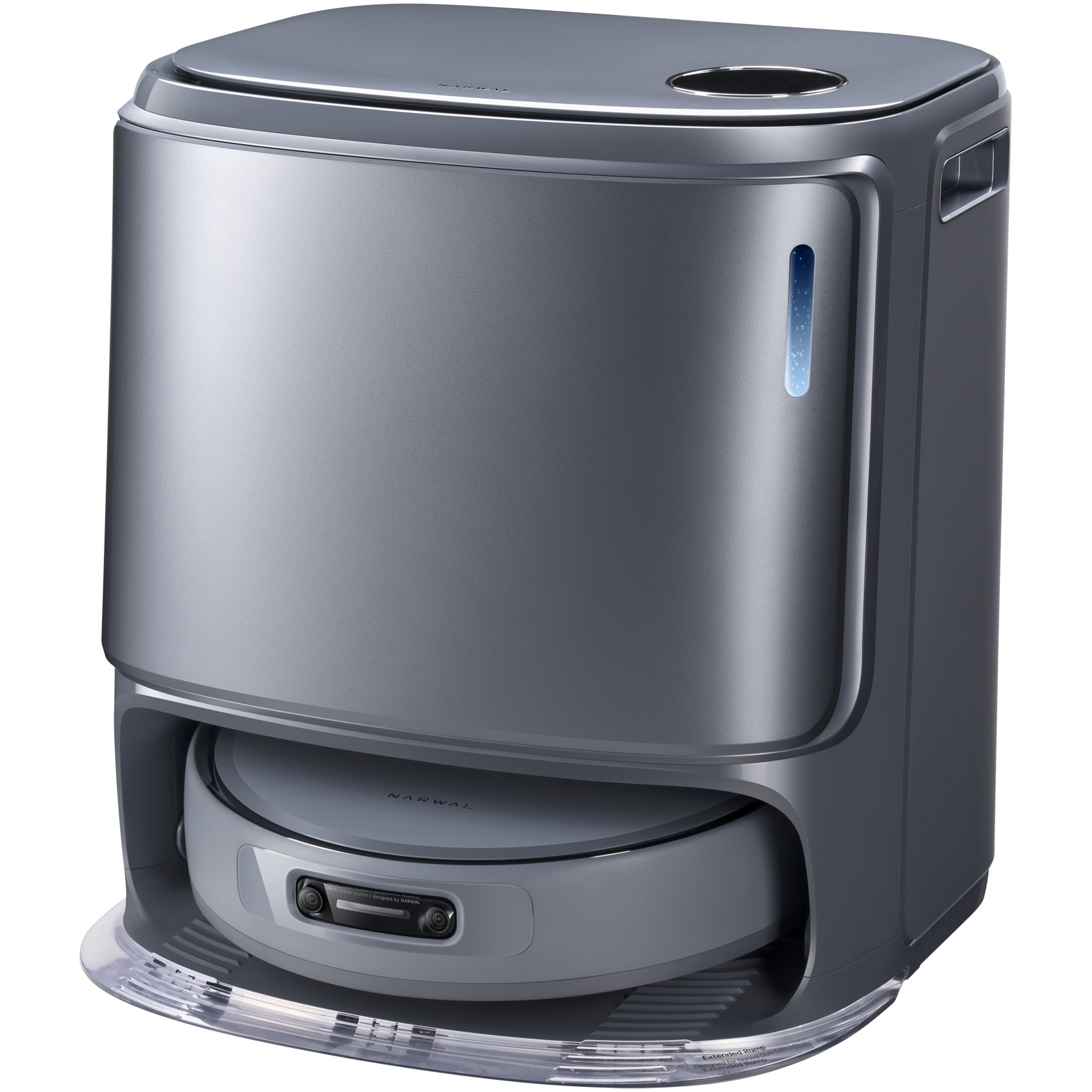 Robot de aspirare Narwal Freo Z Ultra CP-ZD-A00053-00-00, aspirator&mop&statie incarcare all-in-one, 12000Pa, 2 x camere RGB , 2x cipuri AI, 1080P HD, baterie 5200mAh, gri