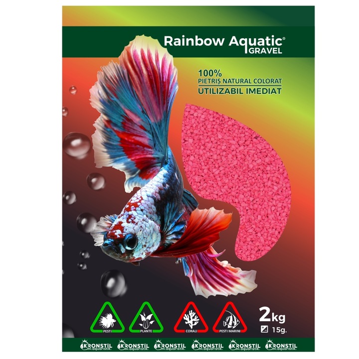 Цветен чакъл Electric Rose 3-5мм