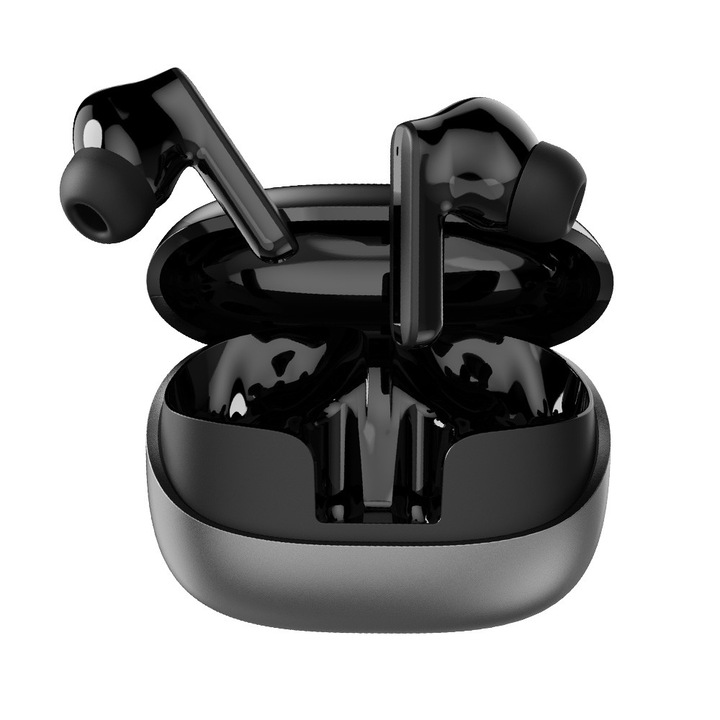Casti wireless bluetooth 5.4, In-Ear, MingZhi®️，Calitate Superioara Sunet, Microfon Integrat, Rezistenta la Apa, Baterie de Lunga Durata, Conexiune Stabila, Ideal pentru Sport si Utilizare Zilnica, Negru