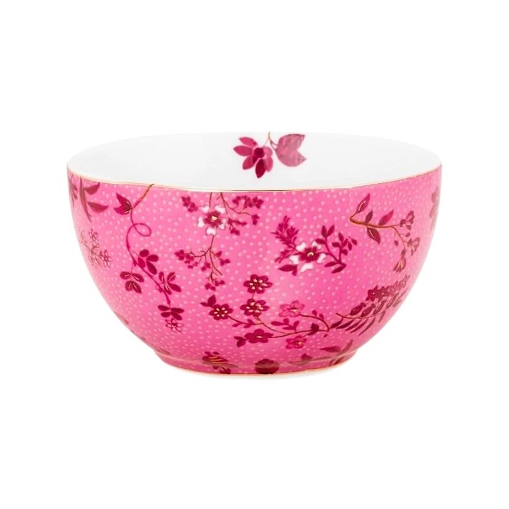 Porcelán tál, Pip Studio, Flowers Pink, 12 cm, Jolie kollekció