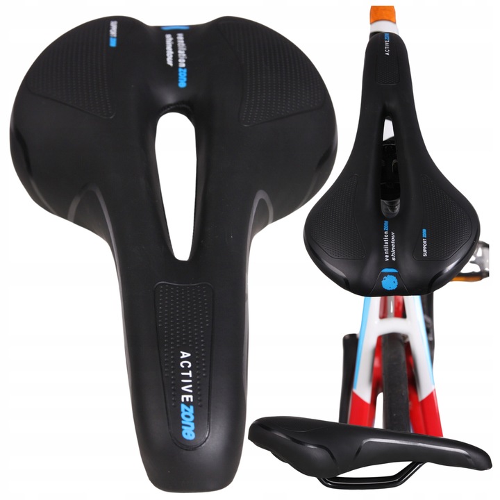 Kerékpárülés, Fit4med, Fm-1376, poliuretán, barna, 150 mm szélesség, 280 mm hosszú, memóriahab, vízálló, ergonómikus, ütéscsillapító technológia