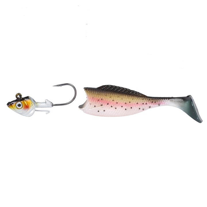 Jormftte műcsali, hal alakú, fekete-rózsaszín, 50g