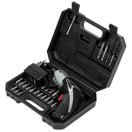 Surubelnita cu acumulator 3.6V 1.3Ah Li-Ion Steinhaus PRO-CS36F, 4Nm, 180 RPM, 24 accesorii, cutie plastic