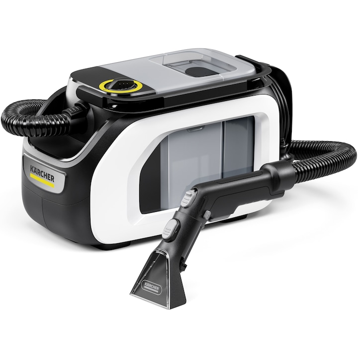 Karcher SE 3 Compact Home 1.081-530.0, 500 W, инжекторна прахосмукачка, 1,7 л резервоар за чиста вода, 2,9 л резервоар за мръсна вода, бял