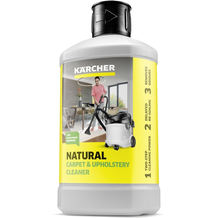 Натурален препарат за килими и тапицерии Karcher RM 519N, 1 л, за устройства Karcher SE