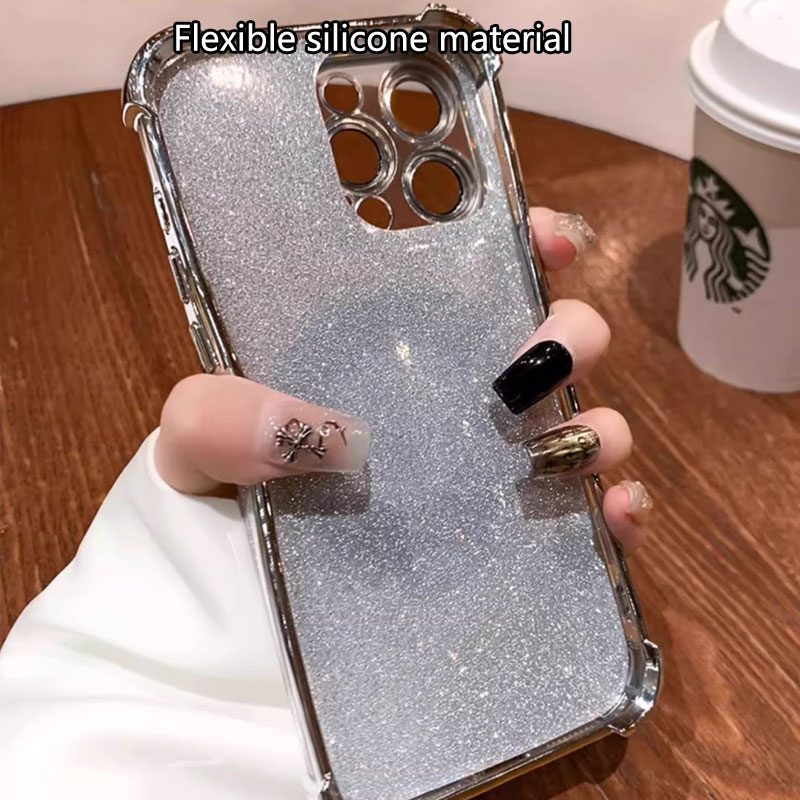 Husa pentru iPhone 16 Pro max cu suport magnetic integrat inel, oglinda de machiaj si silicona antisoc - Violet Stralucitor