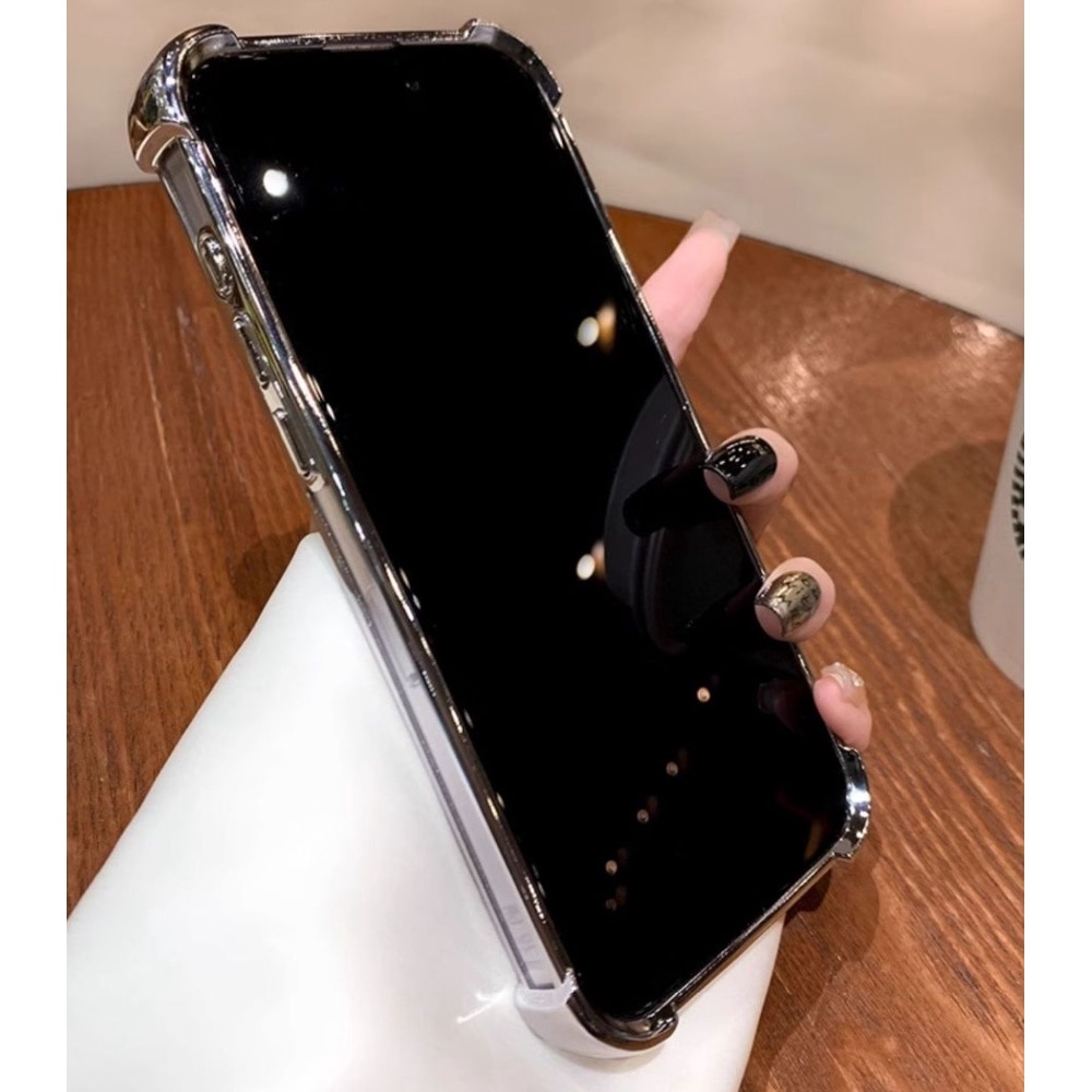 Husa pentru iPhone 16 Pro max cu suport magnetic integrat inel, oglinda de machiaj si silicona antisoc - Violet Stralucitor