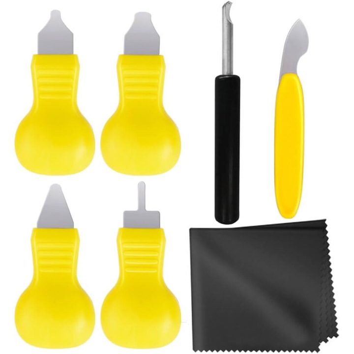 Set unelte pentru schimbat baterii ceas, Pili-Paradise, 7 piese, metal si plastic