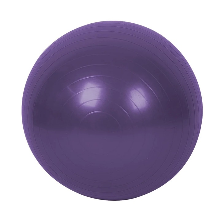 Фитнес топка, лилава, против експлозия, против плъзгане, 65 см, комплект от 2 бр