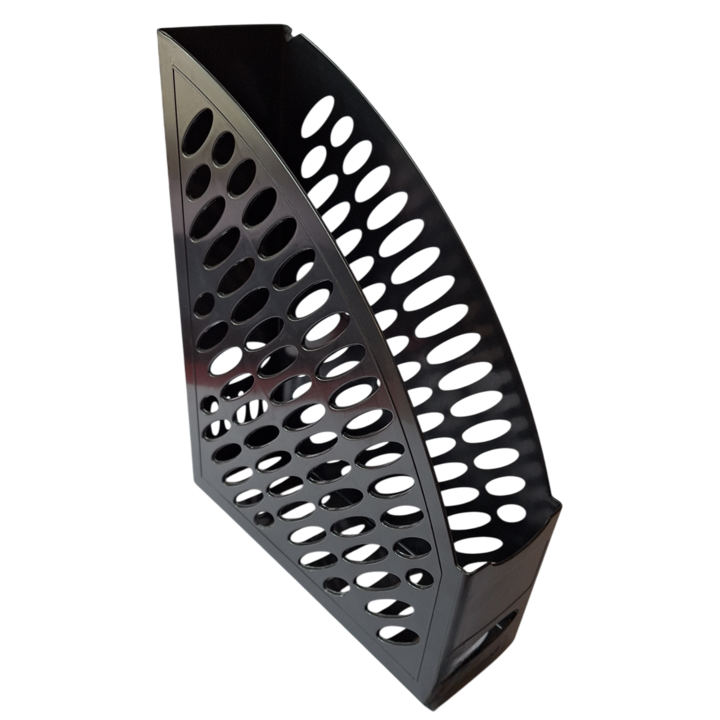 Suport vertical pentru documente OFISS, Plastic, Negru