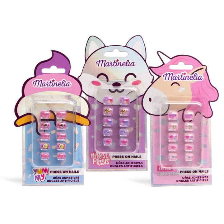 Set cosmetice pentru copii, Martinelia, 10 piese, Little Unicorn, Yummy