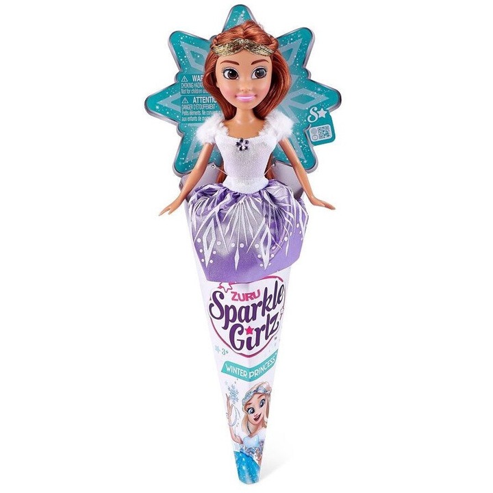 Papusa, Zuru, Sparkle Girlz, Printesa de iarna intr-un con 25 cm