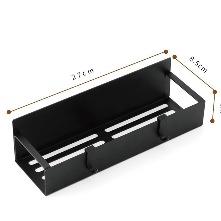 Raft magnetic pentru frigider, 29.5 x 5 x 9 cm, negru