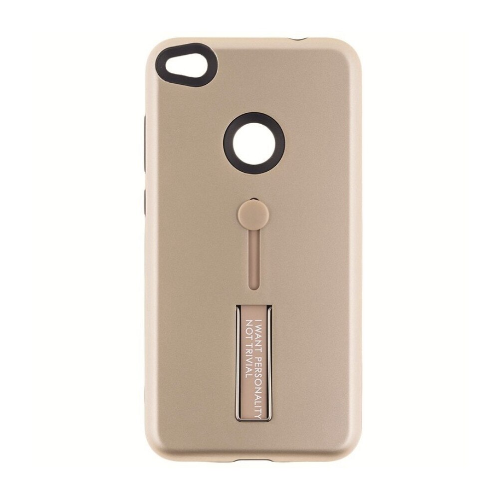 Husa spate EuroCELL antisoc cu suport pentru Huawei P8 Lite 2017, auriu