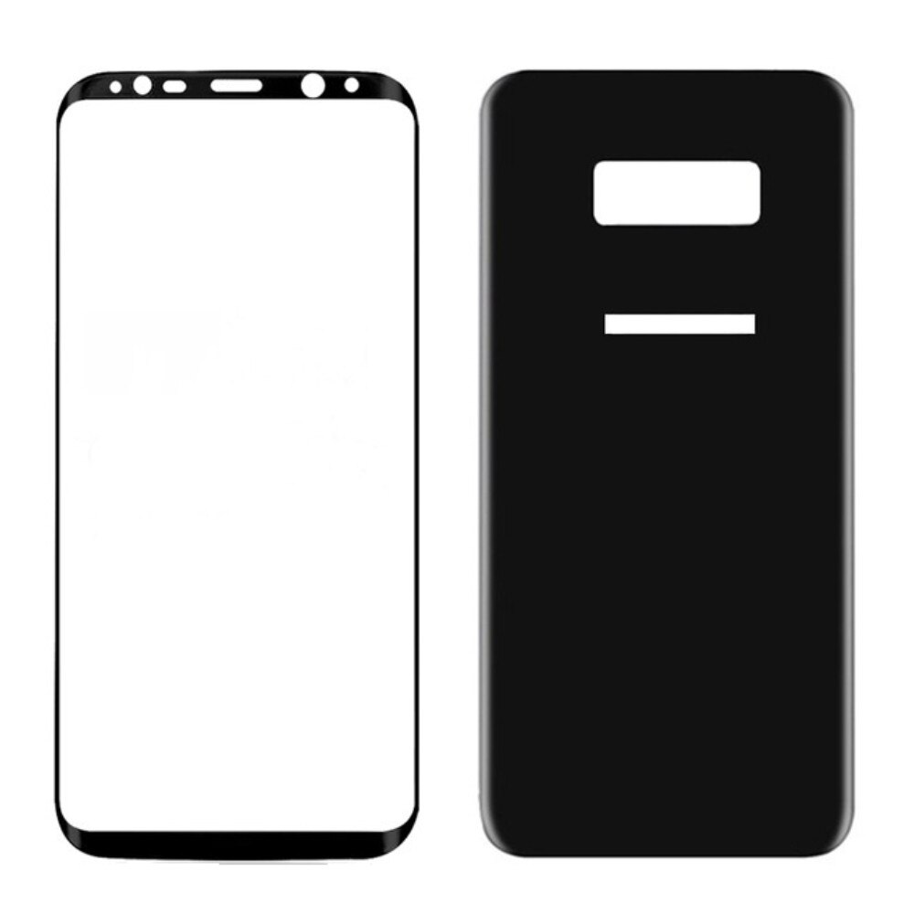 Folie de protectie fata-verso EuroCELL pentru Samsung Galaxy S8, negru