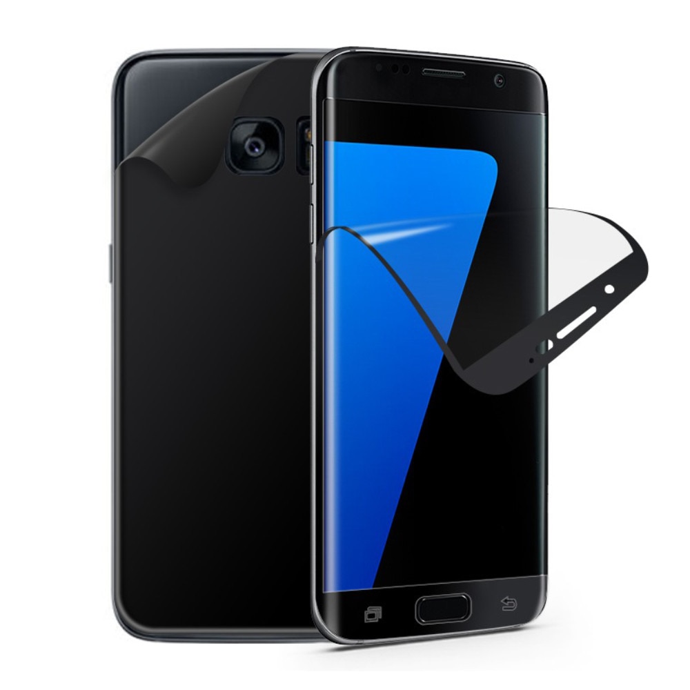 Folie de protectie fata-verso EuroCELL pentru Samsung Galaxy S7 edge, negru