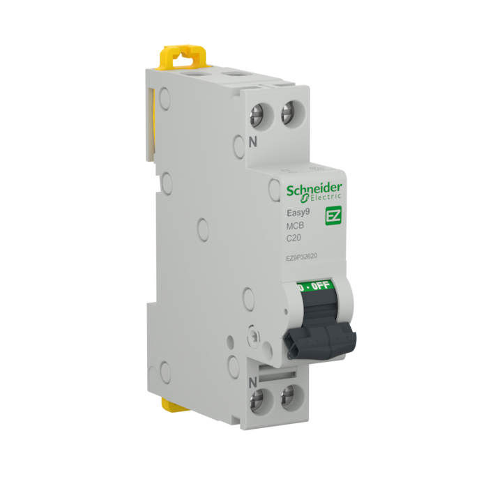 Disjunctor Schneider Easy9, P+N, 20A, 1 P