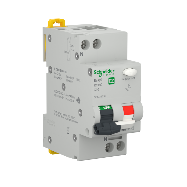 Диференциал Schneider Easy9, P+N, 10A, 2 P