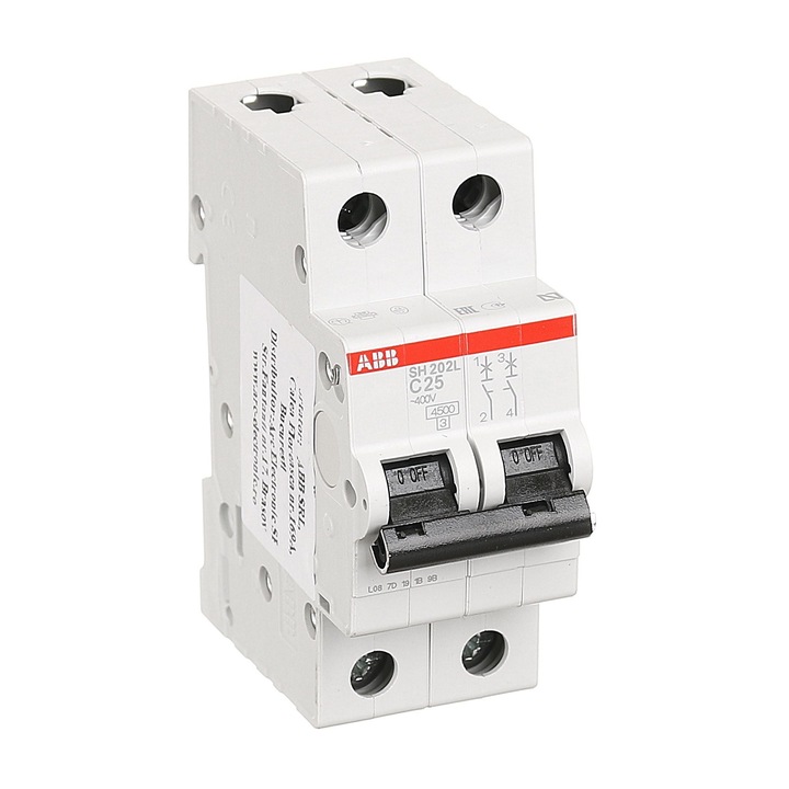 ABB модулен прекъсвач, биполярен, 25A, 2P