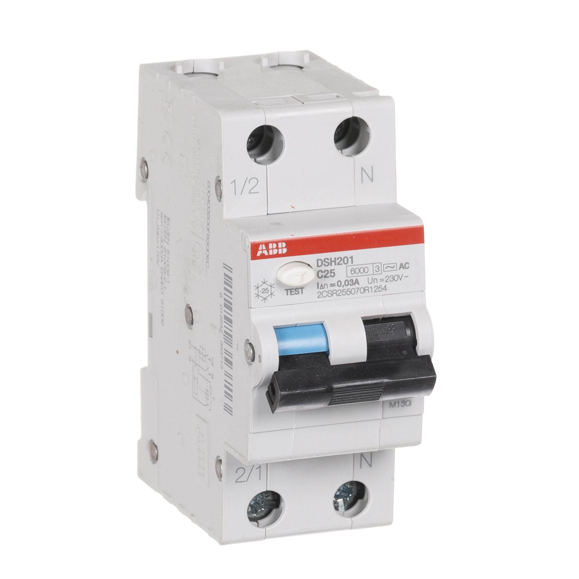 Disjunctor modular ABB, diferential P+N, 25A, 2P - eMAG.ro