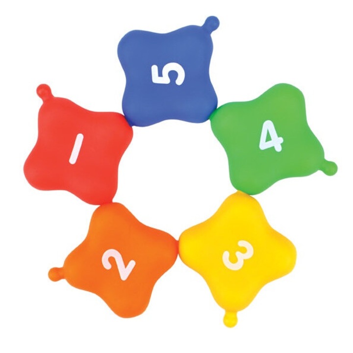 Set jucarii interactive K's Kids, 10 patrate, dezvoltare motricitate, coordonare, multicolor