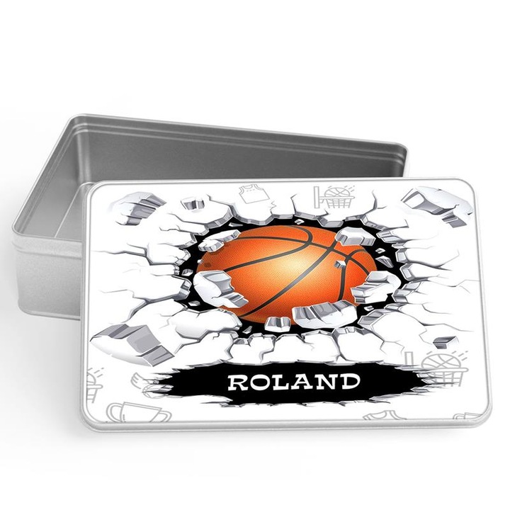 Kosárlabdás fém doboz Roland