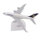 Излят модел на самолет, декорация за дома, детайлен дизайн, материал от сплав, бял