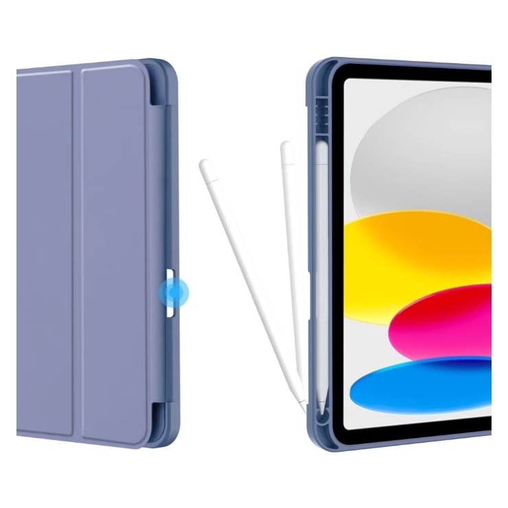 Husa tableta pentru iPad 10, 10.9 inchi (2022)， functia trezire/somn, cu functie stand, carrlinechoo®, Bleumarin