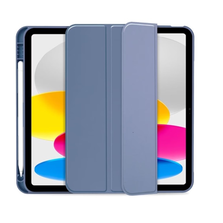 Husa tableta pentru iPad 10, 10.9 inchi (2022)， functia trezire/somn, cu functie stand, carrlinechoo®, Bleumarin