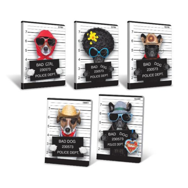 A5 16k jegyzetfüzet, Hamelin, Bad Dog, laminált, 1 darab