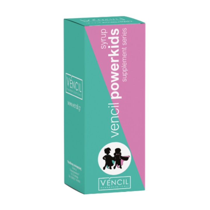 Vencil | Sirop Powerkids | Sirop pentru copii cu proprietati de stimulare a imunitatii | 200 ml