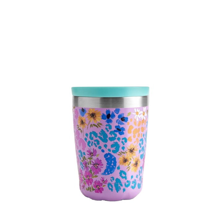 Cana termica Chillys, Floral Edition Leopard Blossom, 340ml, inox