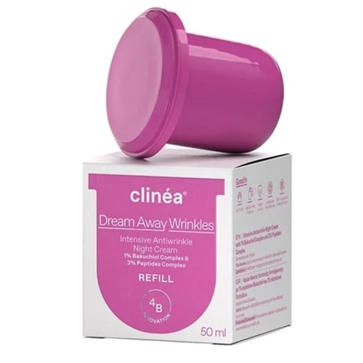 Clinea Dream Away Wrinkles arckrém, 50ml, ránctalanító, javítja a rugalmasságot, minden bőrtípusra