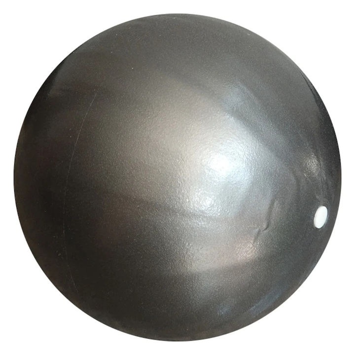 Фитнес топка, мини, за упражнения, сива, 25 см, комплект