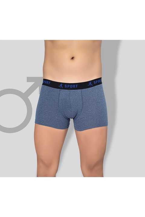 Boxeri pentru barbati, material bumbac, Albastru indigo