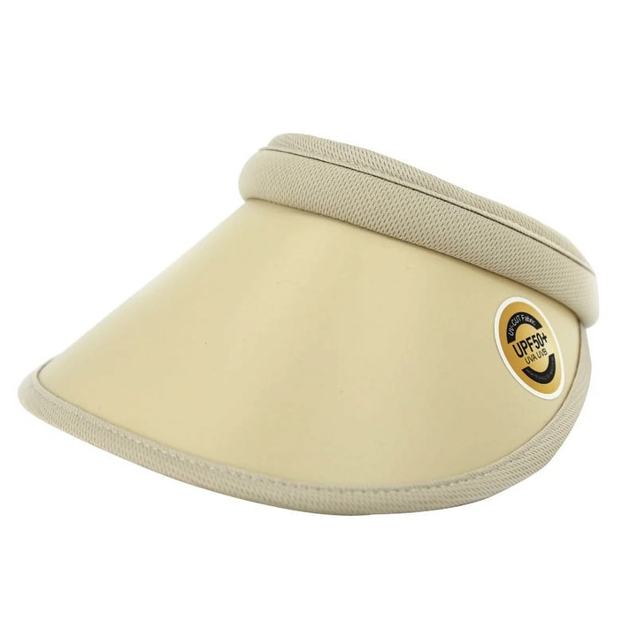 Дамска шапка за слънце, модел с широка периферия, UV 50+ защита, цвят кайсия, регулируем размер