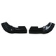 Rear Bumper Side Splitters Fins suitable for Mercedes A-Class W176 Sport Line A45 Hatchback 2012-2018 Piano Black