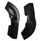 Rear Bumper Side Splitters Fins suitable for Mercedes A-Class W176 Sport Line A45 Hatchback 2012-2018 Piano Black