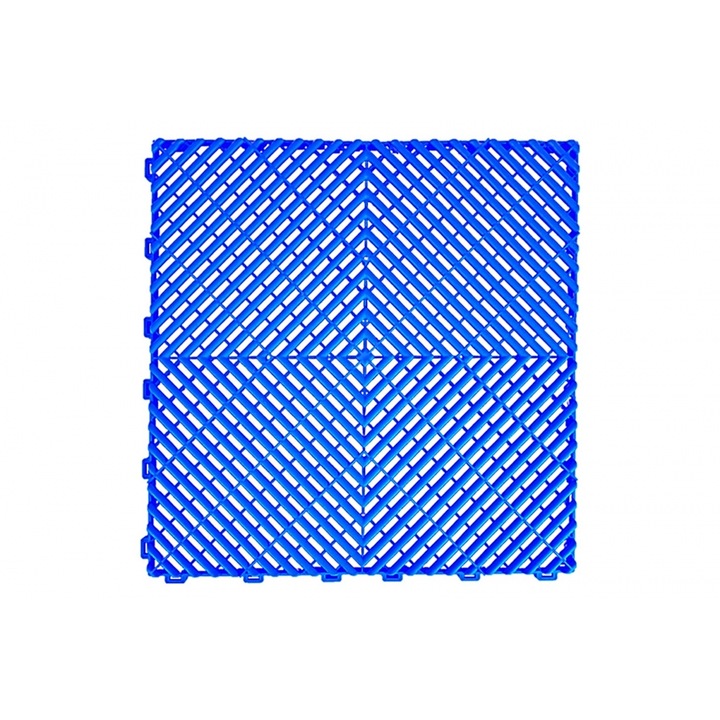 Pardoseala Modulara Ventilata pentru Garaj Depozit Albastru