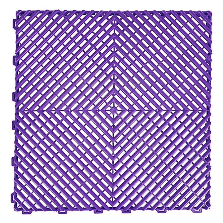 Модулен вентилиран под за съхранение в гараж Лилав