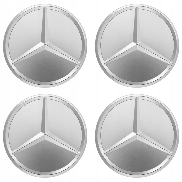 MERCEDES sapkák 75 mm ezüst