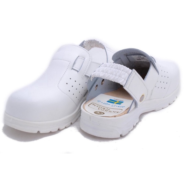 Orvosi klumpa, Moheda, fém orrvédővel, fehér, 45-ös méret