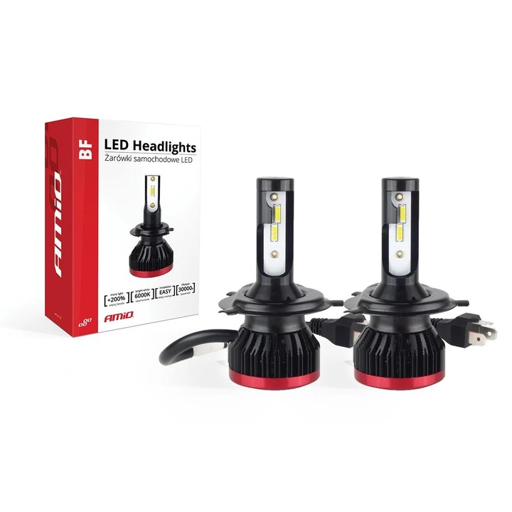 Becuri Auto LED BF Series, Compatibil H4, Pentru Auto sau Off-road