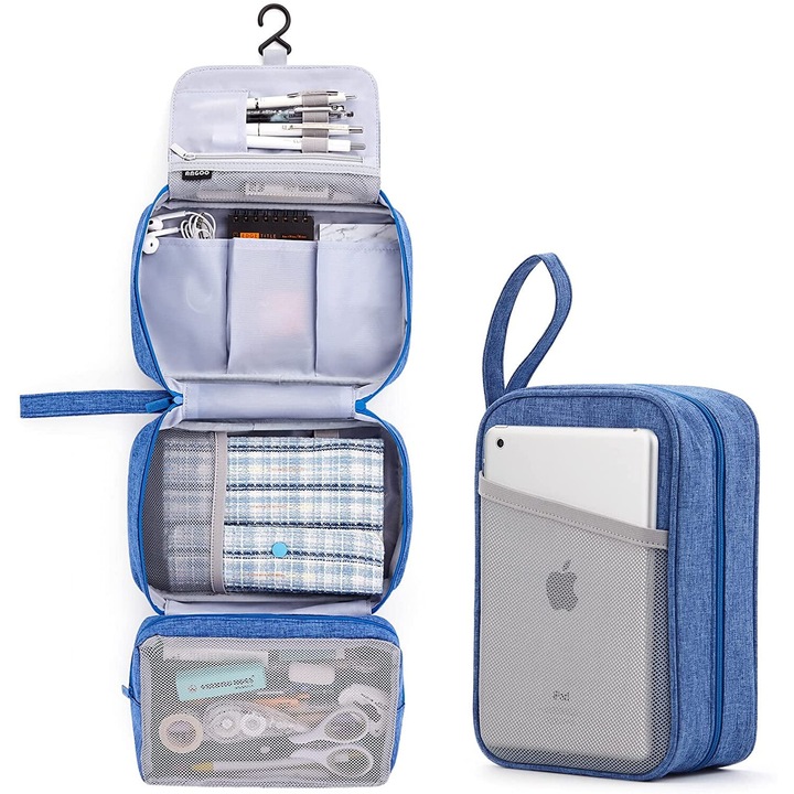 Моливник, розов, 9.84x1.58x7.28in, оригинален дизайн, голям капацитет, един комплект