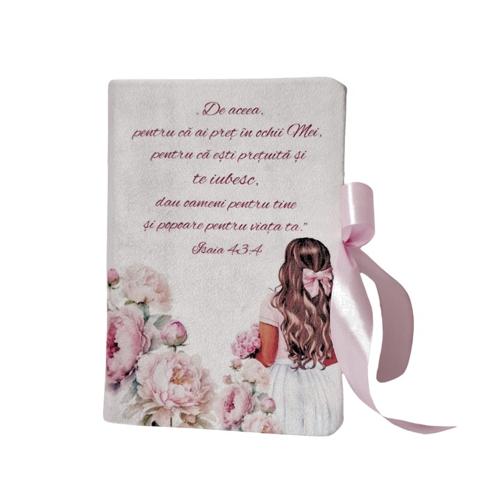 Biblia Handmade, Editura SBIR, model floral, 14x20x2.8 cm