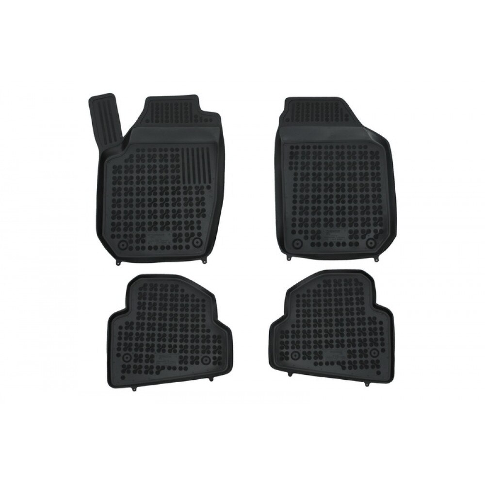 Covorase Auto Negru din Cauciuc SKODA Fabia II 03/2007-2014