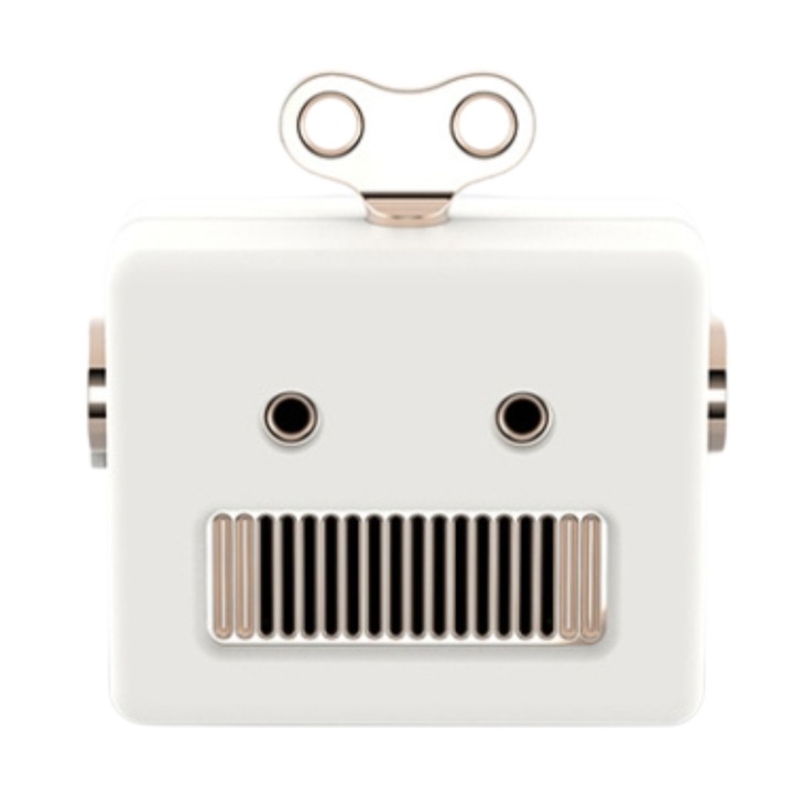 Boxa portabila Bluetooth, mini robot retro 3life-307, 3W, 5V, wireless, alb