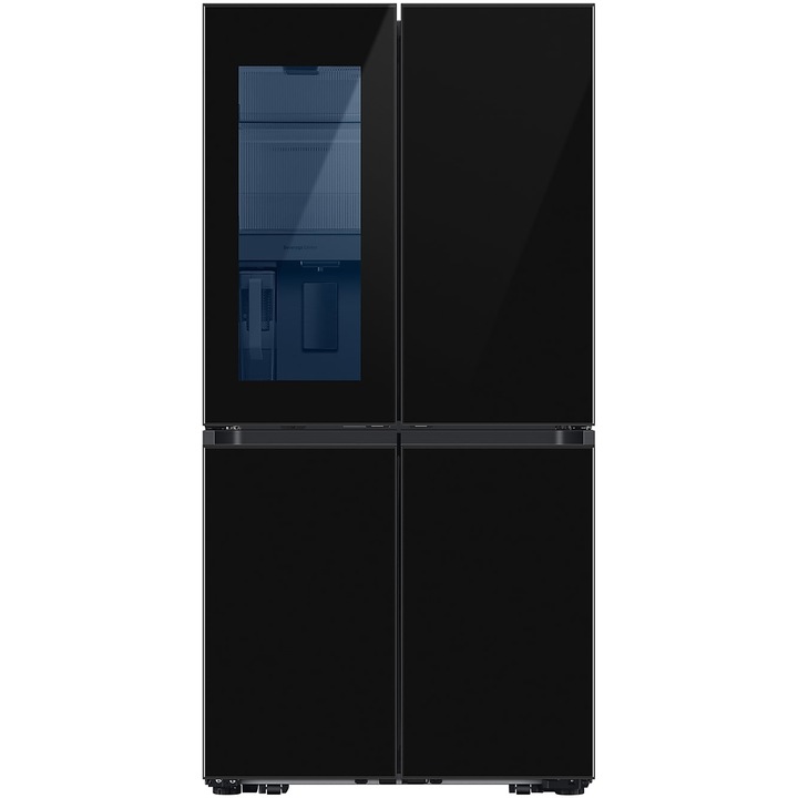 Samsung RF65DB970E22EO French Door, 645l, SeeThru, SmartThings AI Energy, Full No Frost, Twin&Metal Cooling, 5-in-1 intelligens átalakítás, Víz/jég adagoló, Automatikus ajtónyitás, Digital Converter kompresszor, E energiaosztály, H: 185.3cm, Fekete üveg